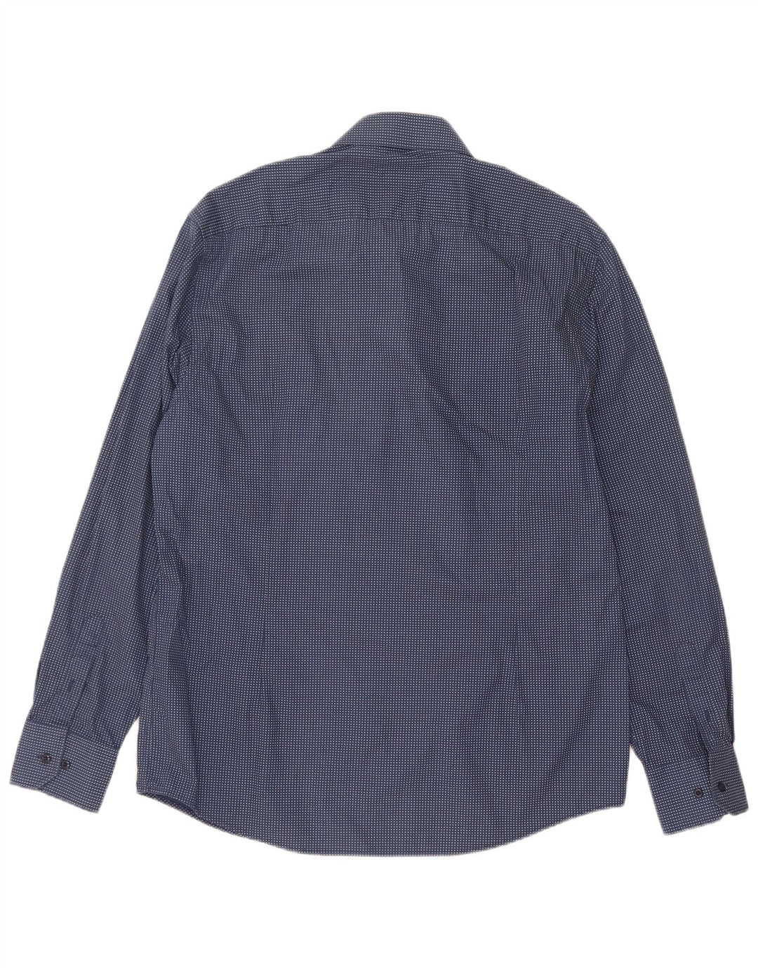 Camicia da uomo Coveri taglia 43 44 XL cotone maculato blu
