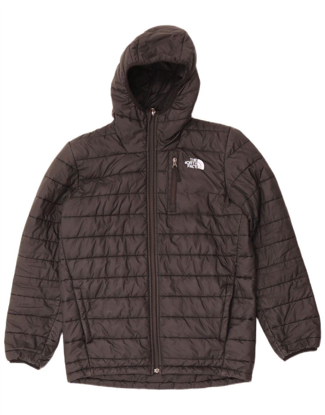 Giacca imbottita con cappuccio The North Face da ragazzo 14-15 anni XL poliestere nero