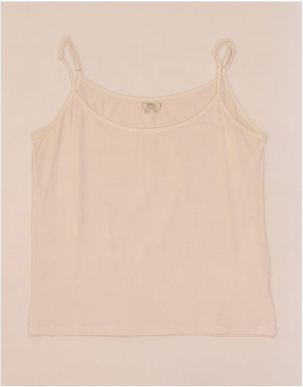 Canotta da donna Fat Face UK 14 grande cotone bianco