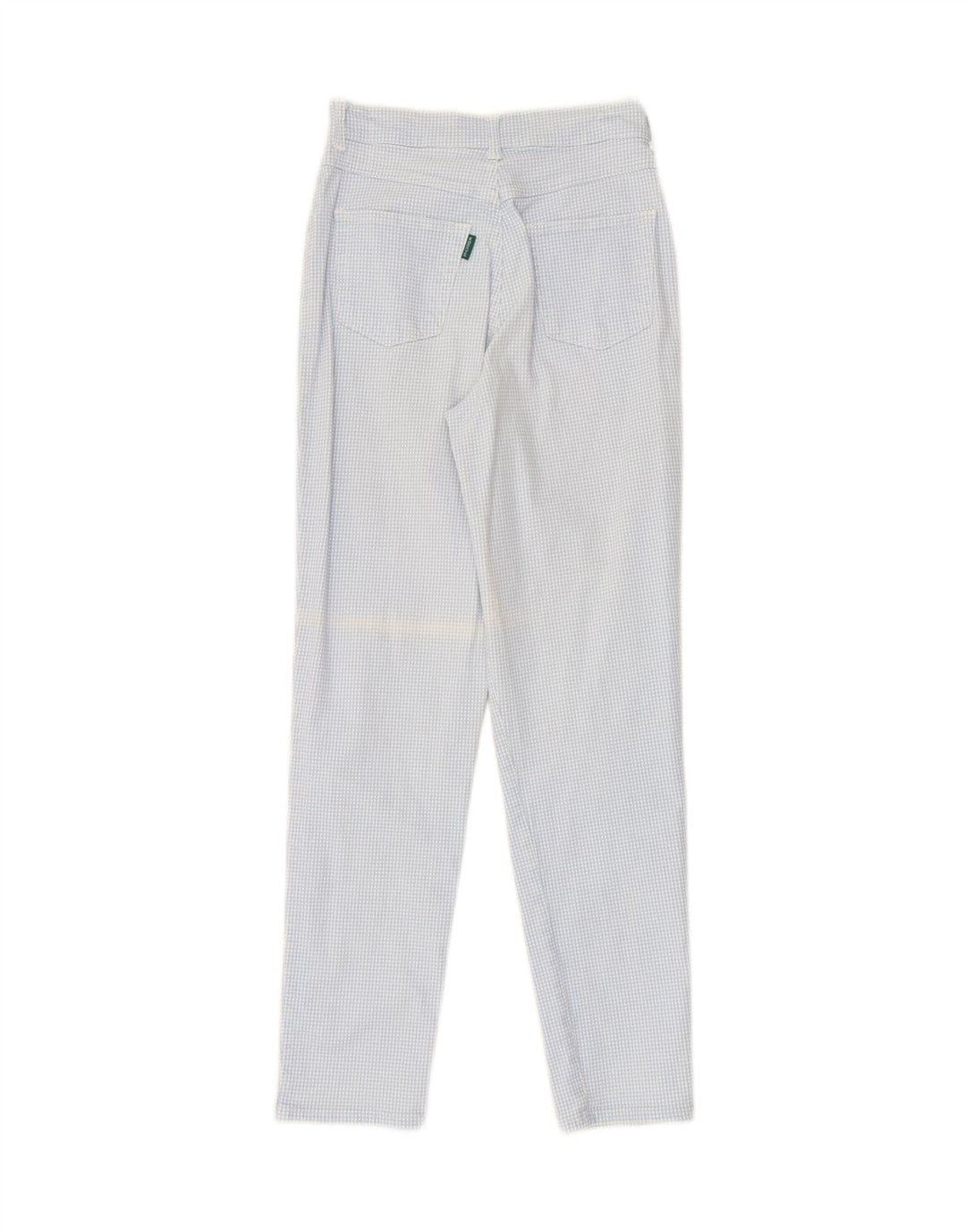 KENNY S Womens Rena Slim Jeans EU 38 Medium W30 L28 Blue Gingham Cotton Vintage Kenny S and Second-Hand Kenny S from Messina Hembry 