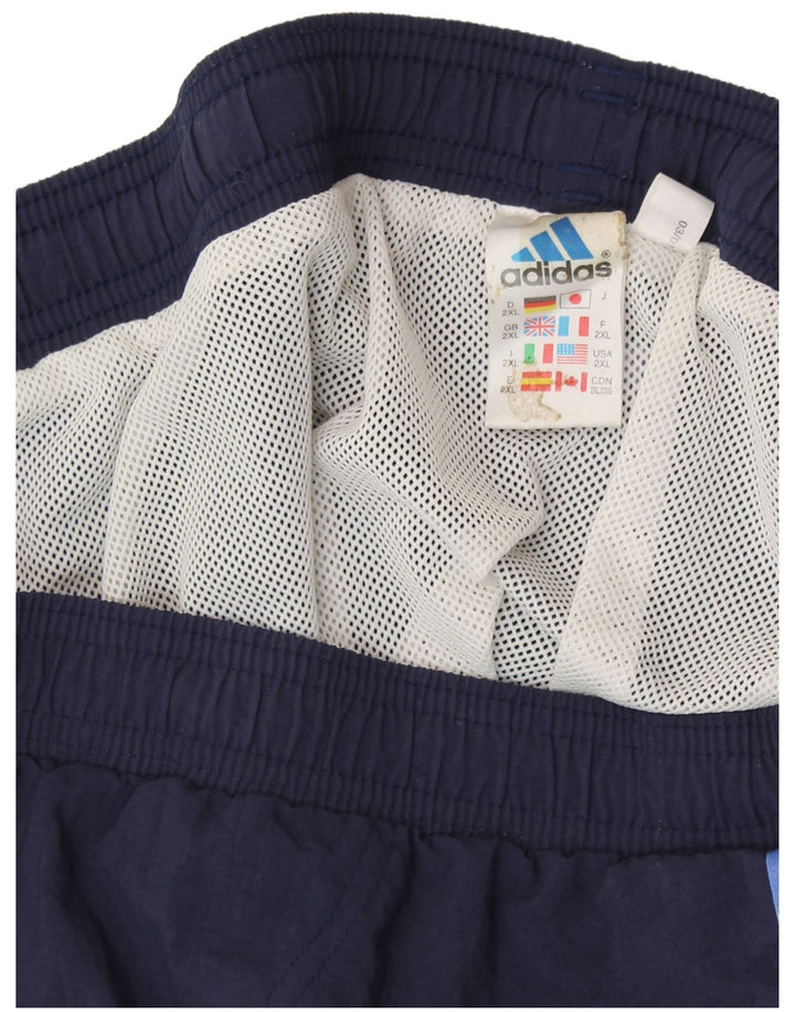 Pantaloncini sportivi da uomo ADIDAS 2XL poliestere blu navy