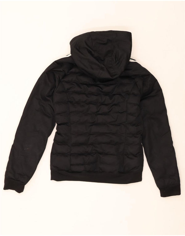 Giacca imbottita con cappuccio da donna Adidas UK 8 Small poliestere nero