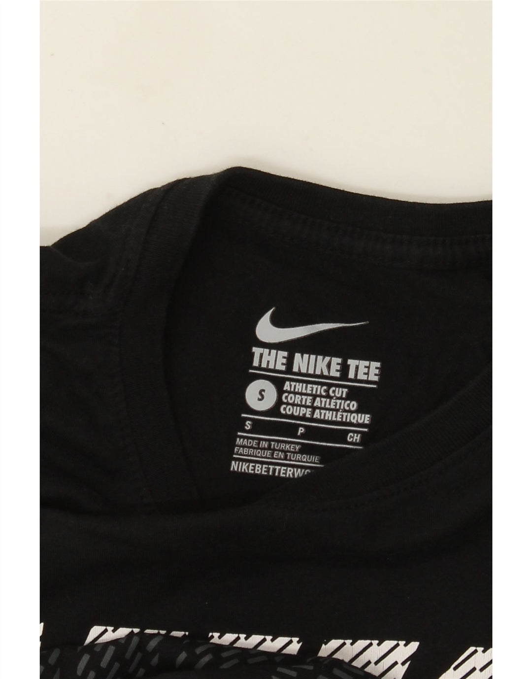 T-shirt grafica Nike da uomo con taglio atletico, piccola, nera