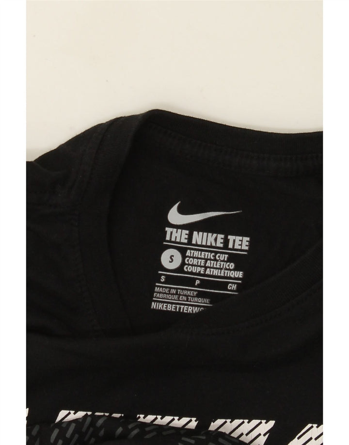 T-shirt grafica Nike da uomo con taglio atletico, piccola, nera