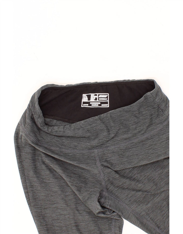 NEW BALANCE Womens Capri Leggings UK 8 Small  Grey Flecked Polyester Vintage New Balance and Second-Hand New Balance from Messina Hembry 