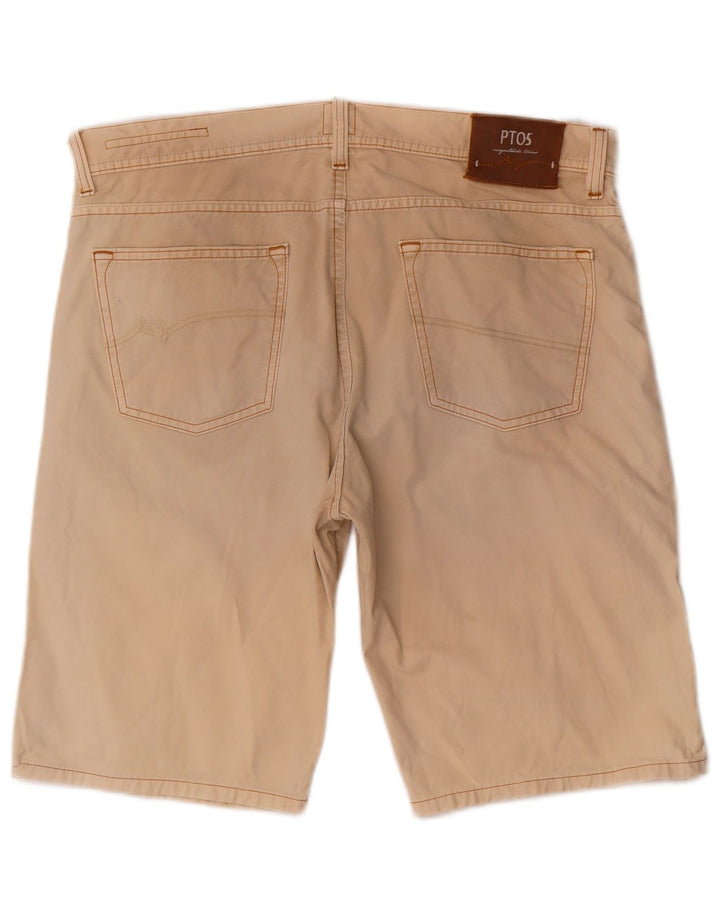 Pantaloncini casual da uomo PT05 W38 XL Cotone beige