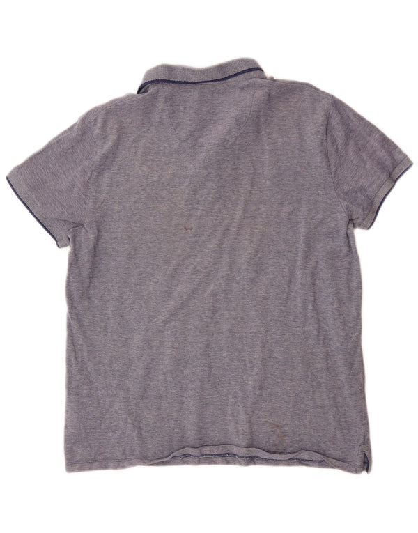 Polo da uomo Wrangler grande in cotone blu navy