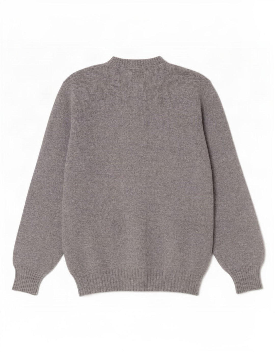 Maglione vintage da uomo con scollo a V, grande lana blu a rombi/diamante