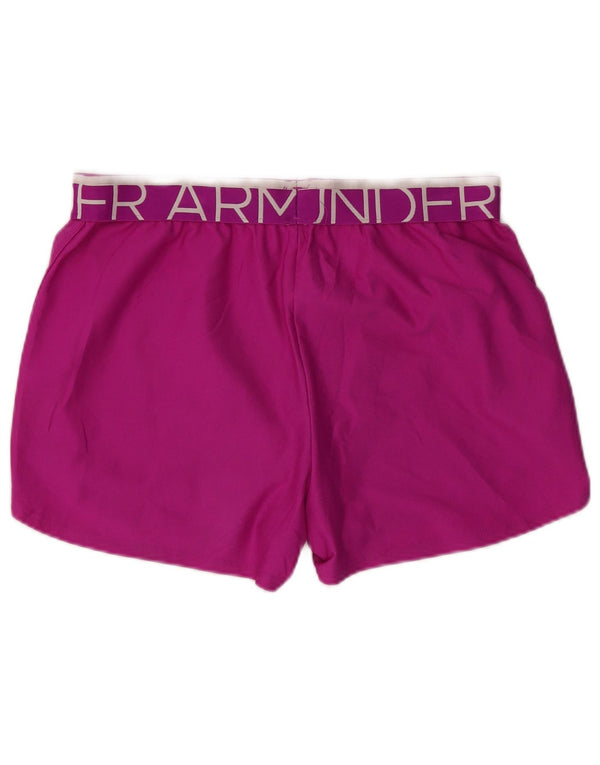 Pantaloncini sportivi Under Armour da donna Heat Gear Graphic UK 10 piccoli rosa