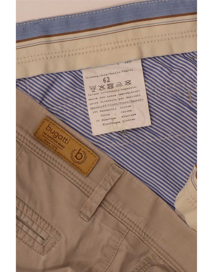 Pantaloncini chino da uomo Bugatti W46 3XL cotone beige