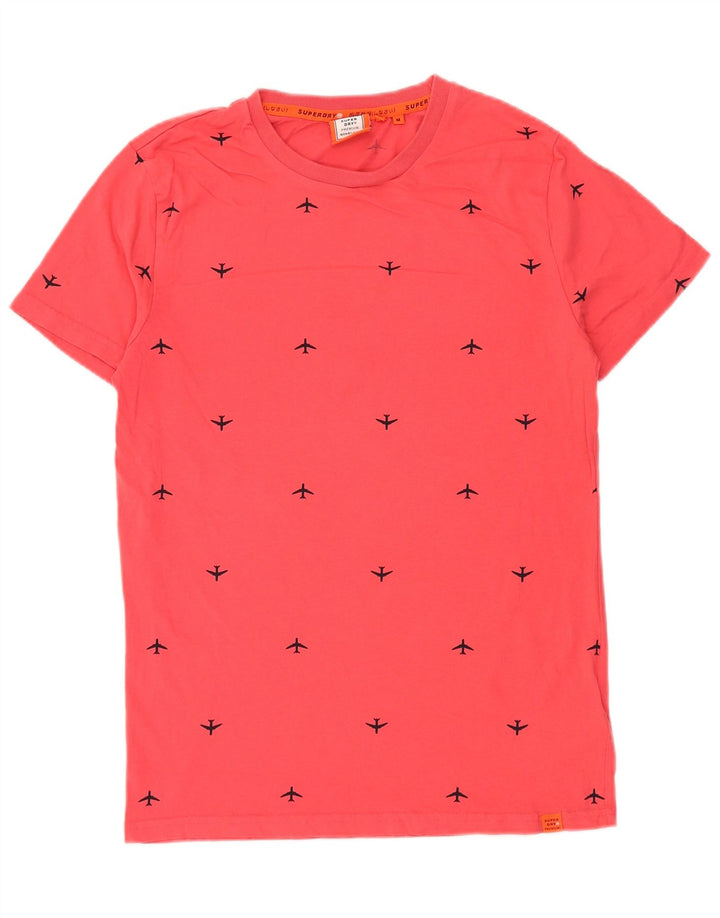 T-shirt grafica da uomo SUPERDRY Top in cotone rosso medio