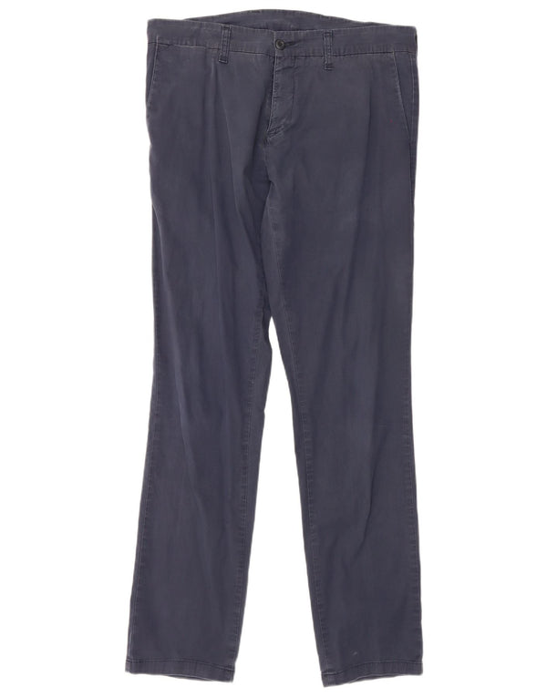 Pantaloni chino slim da uomo Carhartt W34 L34 cotone blu navy