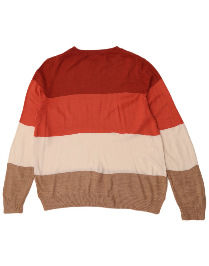 Maglione maglione girocollo da donna Marks & Spencer UK 16 grande multicolore