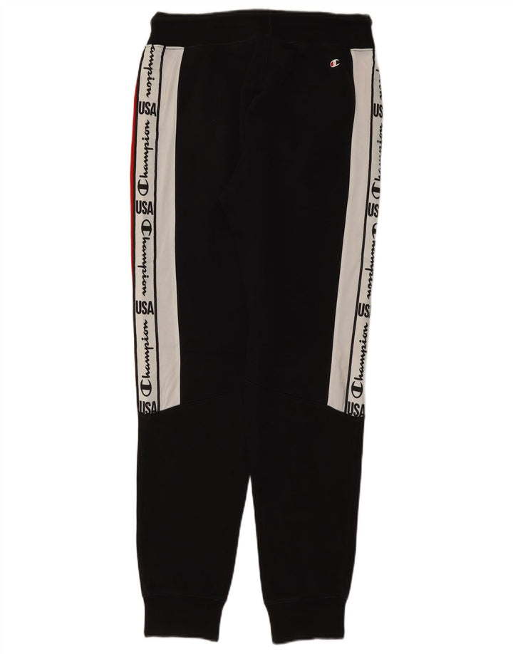 CHAMPION Pantaloni da tuta con grafica da uomo Joggers Small Black Colourblock