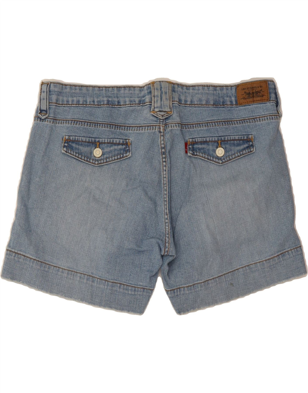 LEVI'S Womens 545 Denim Shorts US 12 Large W36 Blue Cotton Vintage Levi's and Second-Hand Levi's from Messina Hembry 