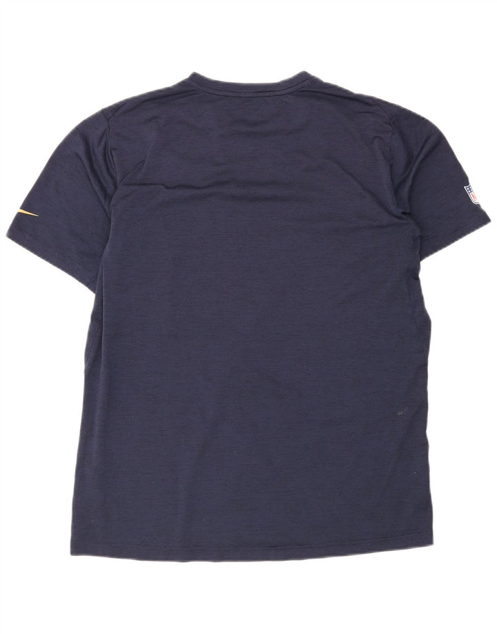 T-shirt da uomo Nike Los Angeles Rams, taglia grande, in poliestere blu navy