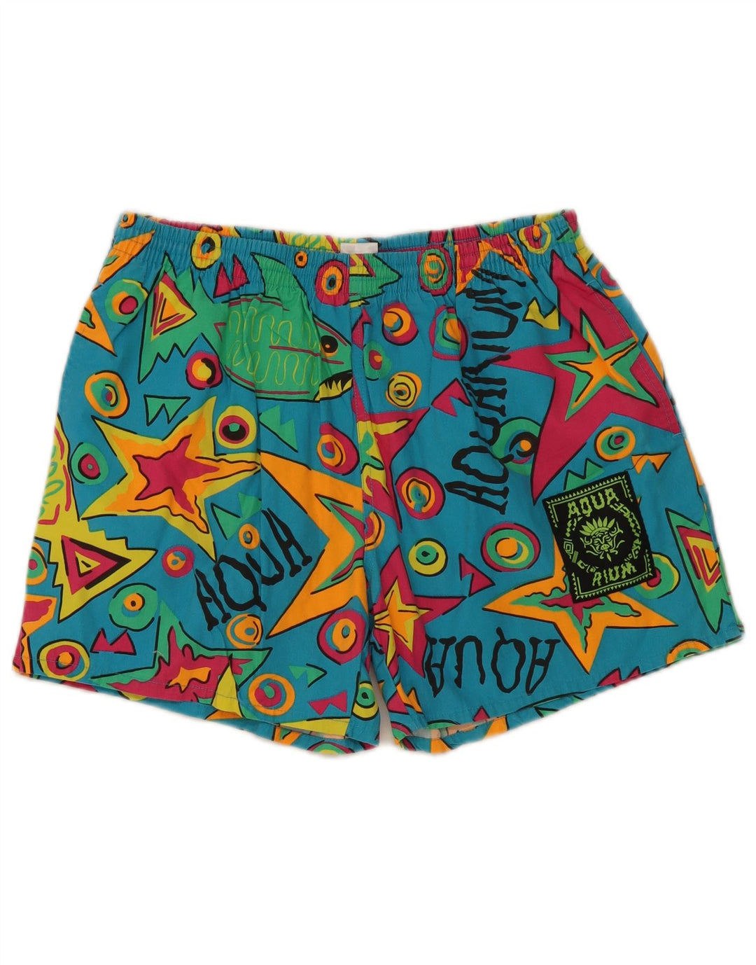 Pantaloncini da bagno con grafica da uomo Aquarium IT 52 Large multicolore geometrico
