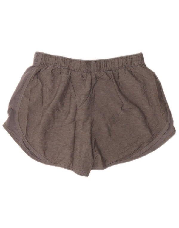 Pantaloncini sportivi NIKE Dri Fit da donna UK 14 Poliestere grigio medio