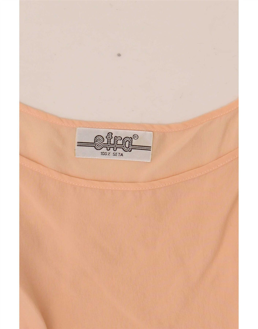 Top camicetta senza maniche vintage da donna UK 12 Seta rosa medio