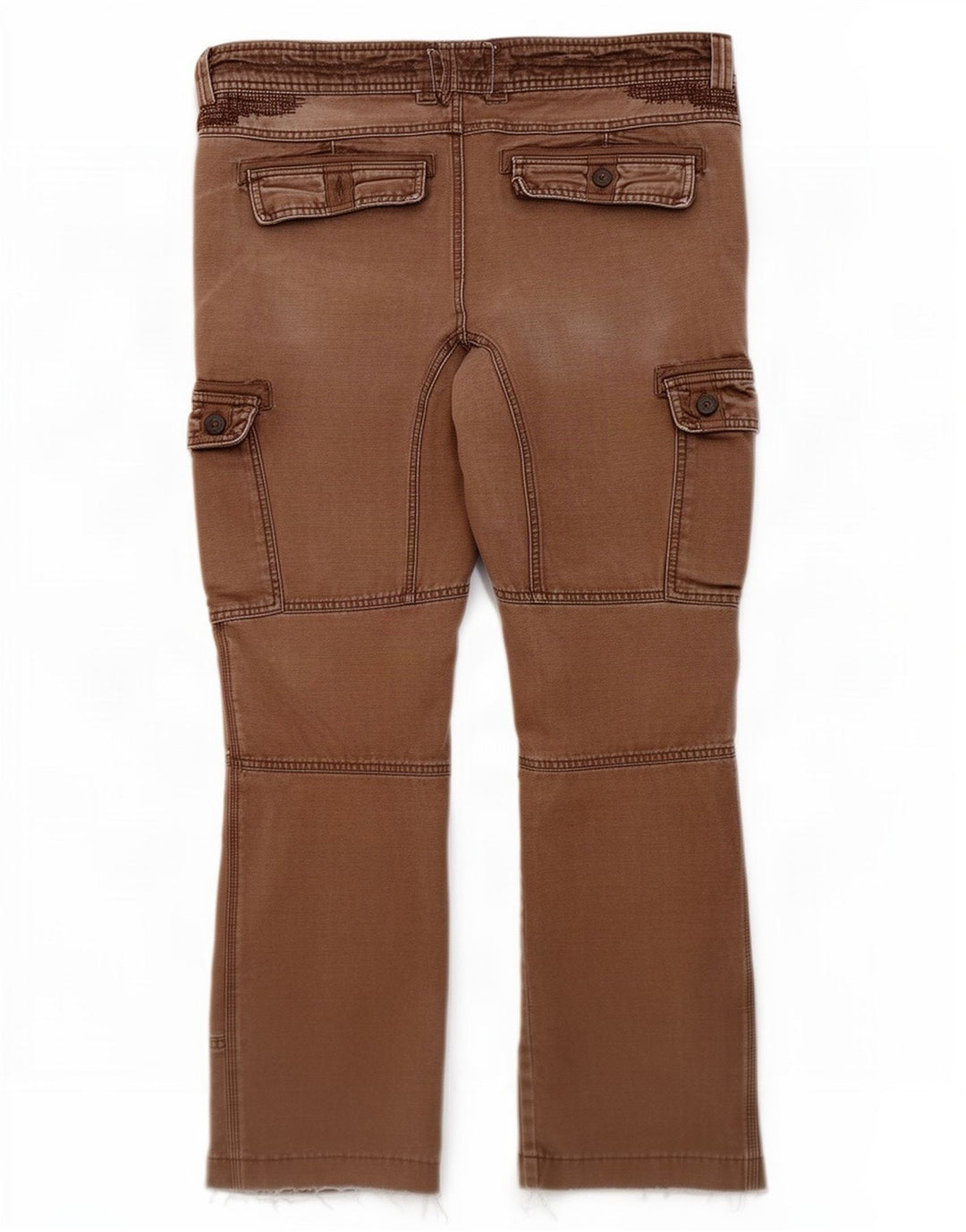Pantaloni cargo dritti corti da uomo Carhartt W36 L26 Marrone