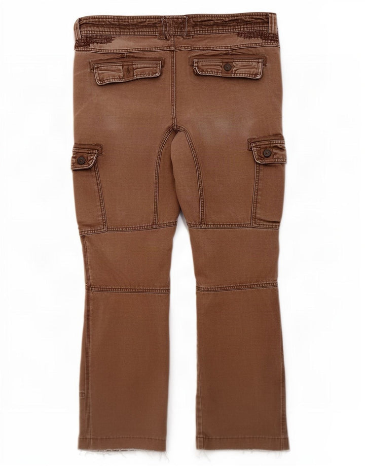 Pantaloni cargo dritti corti da uomo Carhartt W36 L26 Marrone