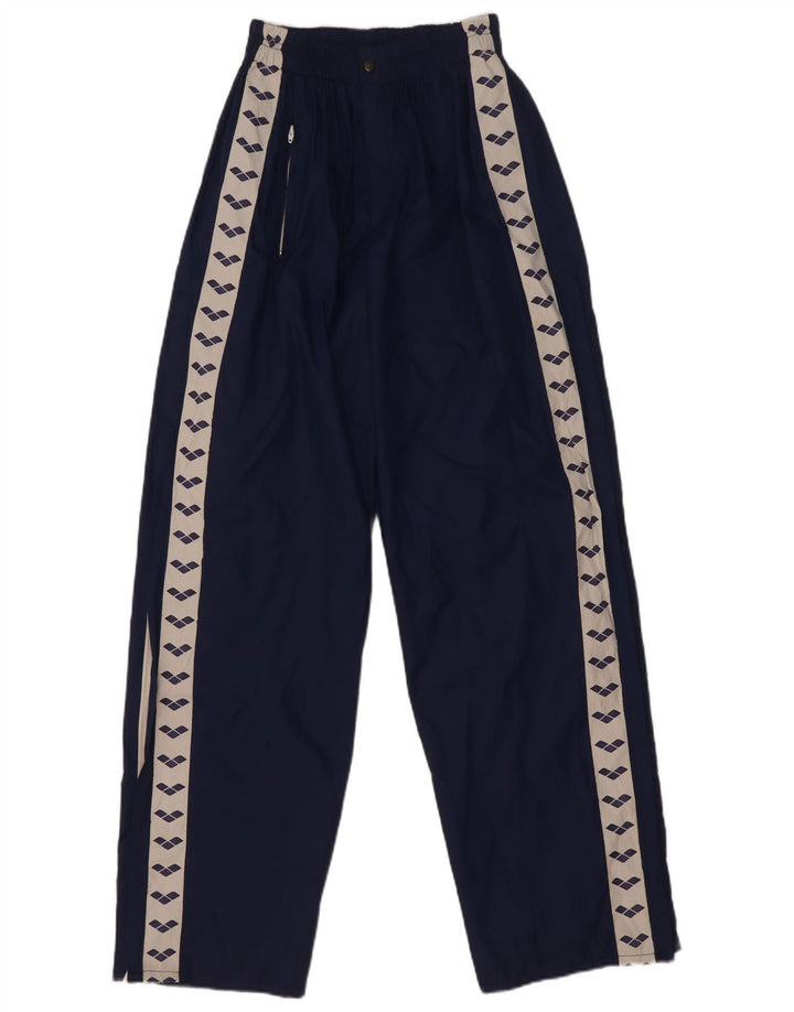 Pantaloni impermeabili con grafica da donna Arena medi W28 L31 blu navy in poliammide