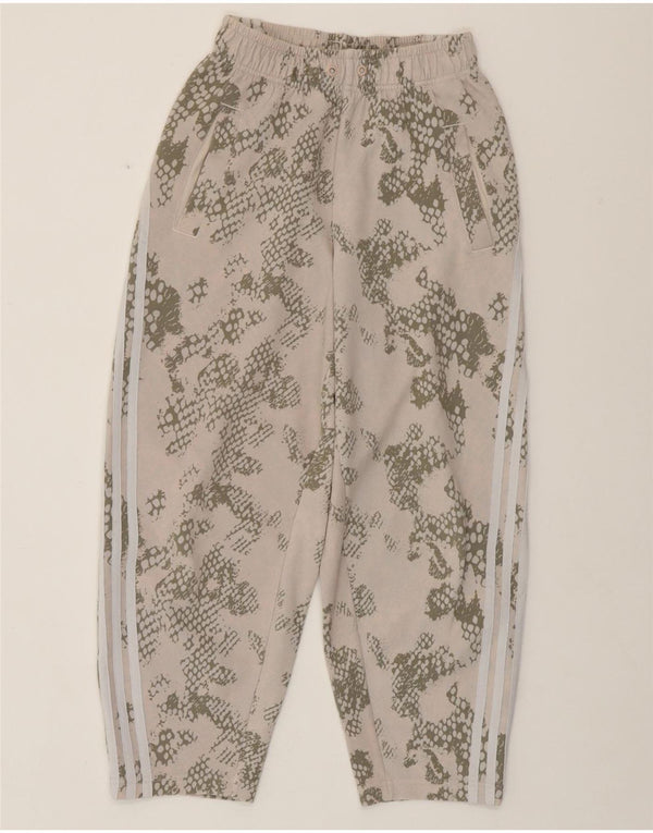 Pantaloni da tuta da donna ADIDAS UK 4/6 XS Cotone mimetico beige