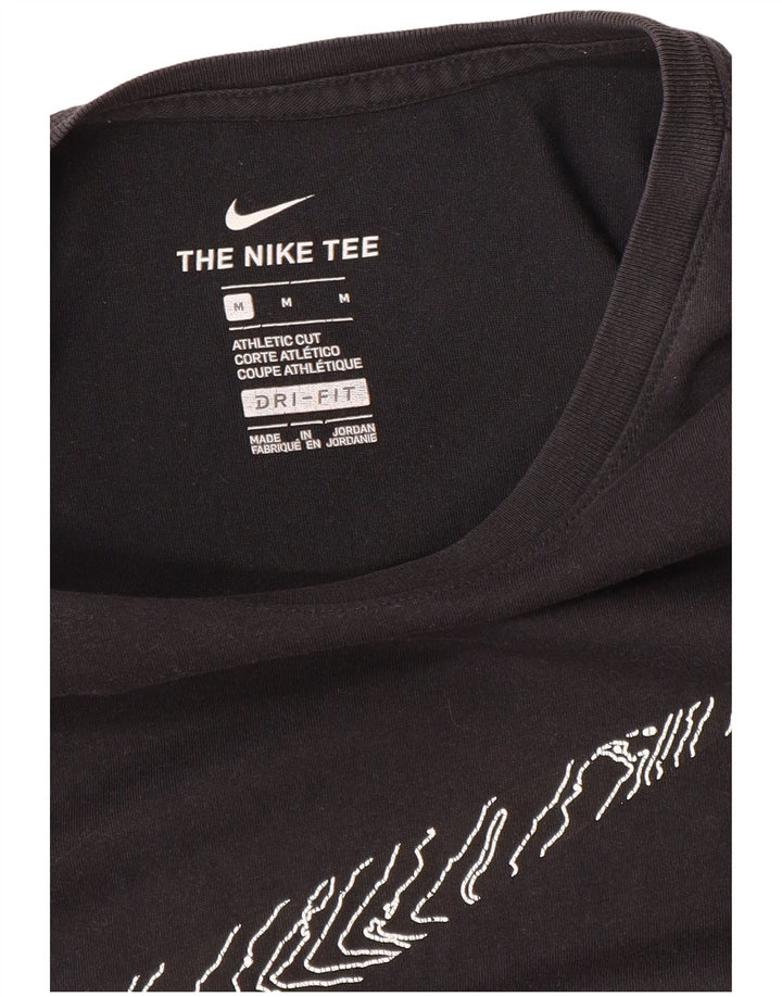 T-shirt grafica NIKE da uomo con taglio atletico, colore nero medio