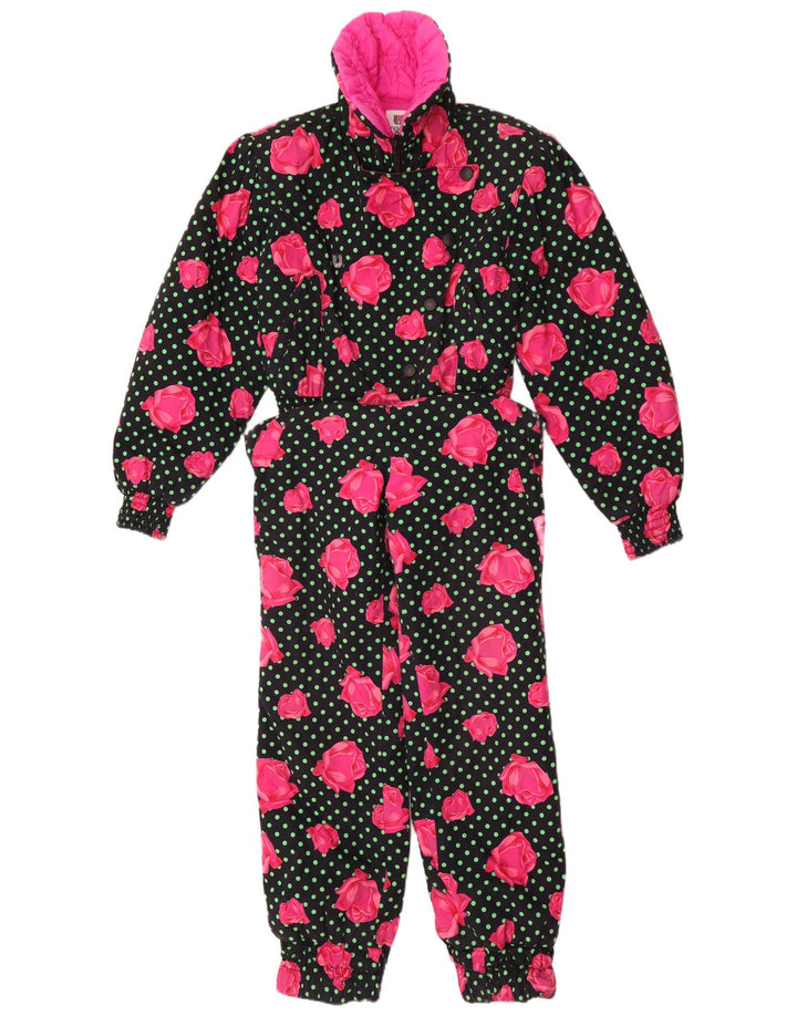 Tuta da sci da donna Ungaro IT 44 Cotone floreale nero medio