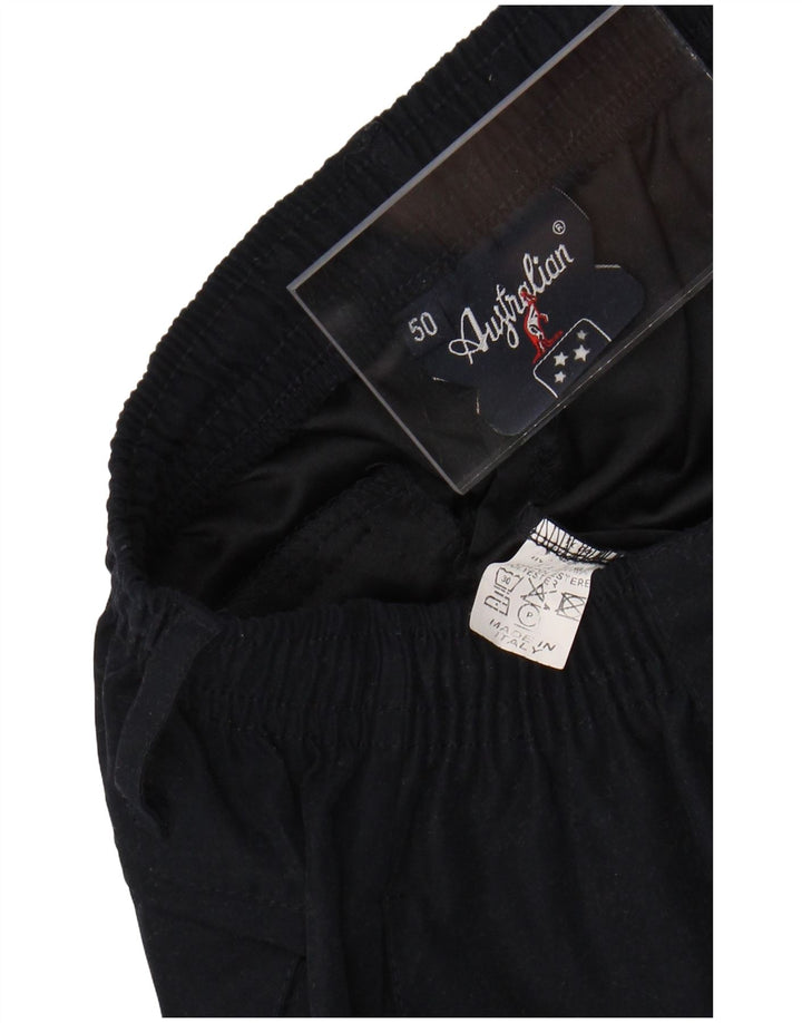 Pantaloni chino da uomo AUSTRALIAN L'ALPINA IT 50 Large W30 L30 Blu Navy