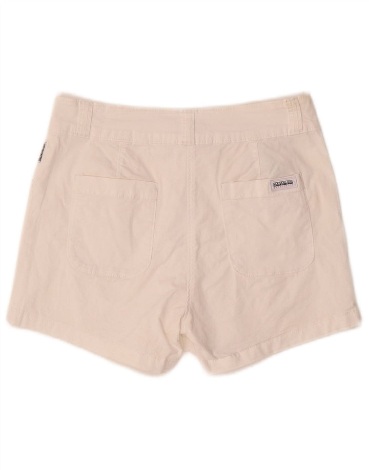 NAPAPIJRI Womens Casual Shorts W26 Small White Cotton
