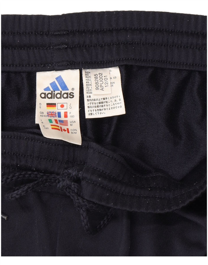 Pantaloni da tuta da uomo Adidas UK 40/42 Poliestere blu navy medio