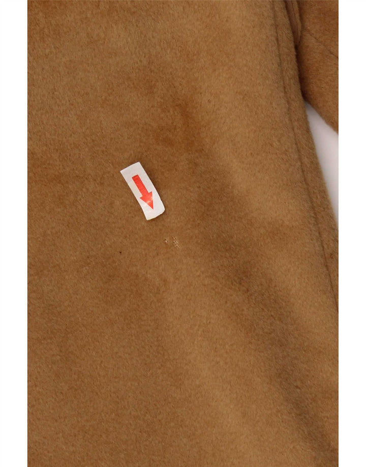 ELENA MIRO Cappotto doppiopetto da donna vestibilità ampia UK 16 Large Marrone