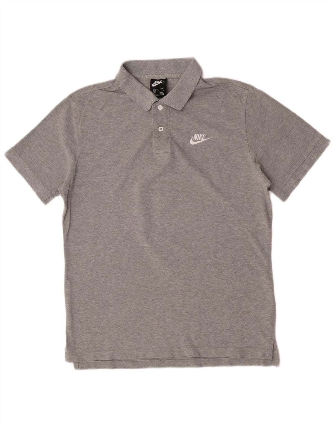 Polo Nike da uomo in cotone grigio medio