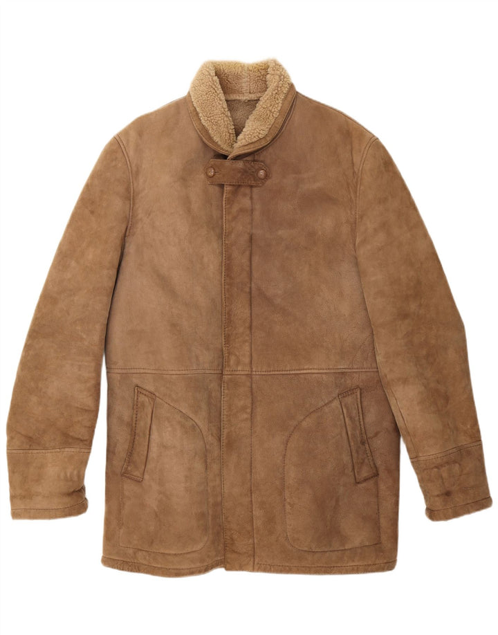Giacca in montone da uomo Everest IT 54 2XL Beige