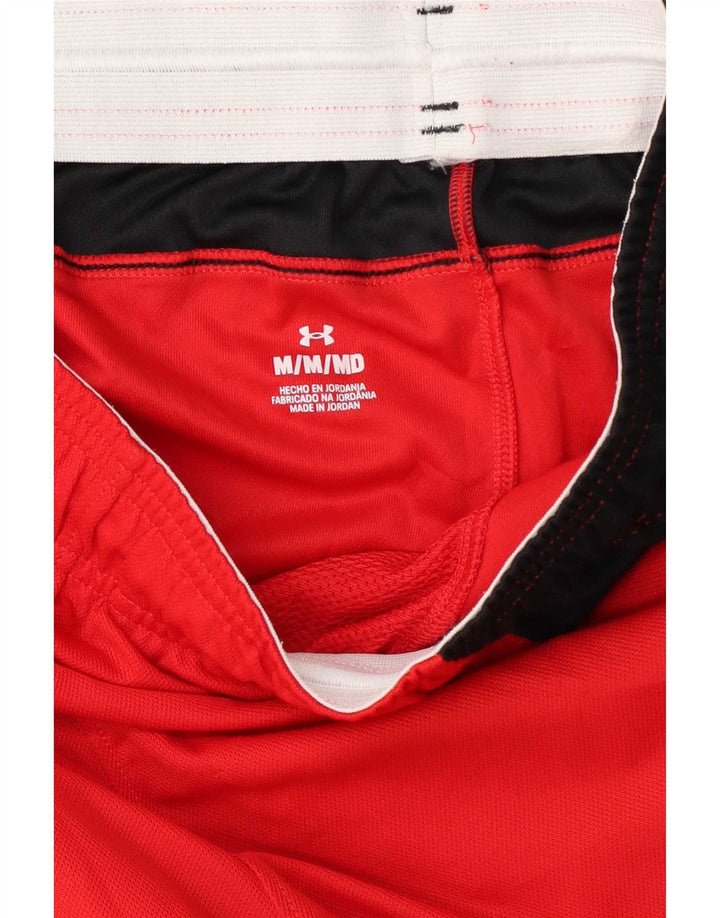 Pantaloncini sportivi da uomo Under Armour rosso medio color block