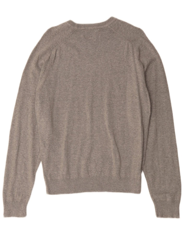 Maglione da uomo con scollo a barca Penguin, grande cotone grigio