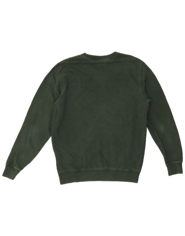 Felpa con grafica da uomo Vans, piccola, in cotone verde