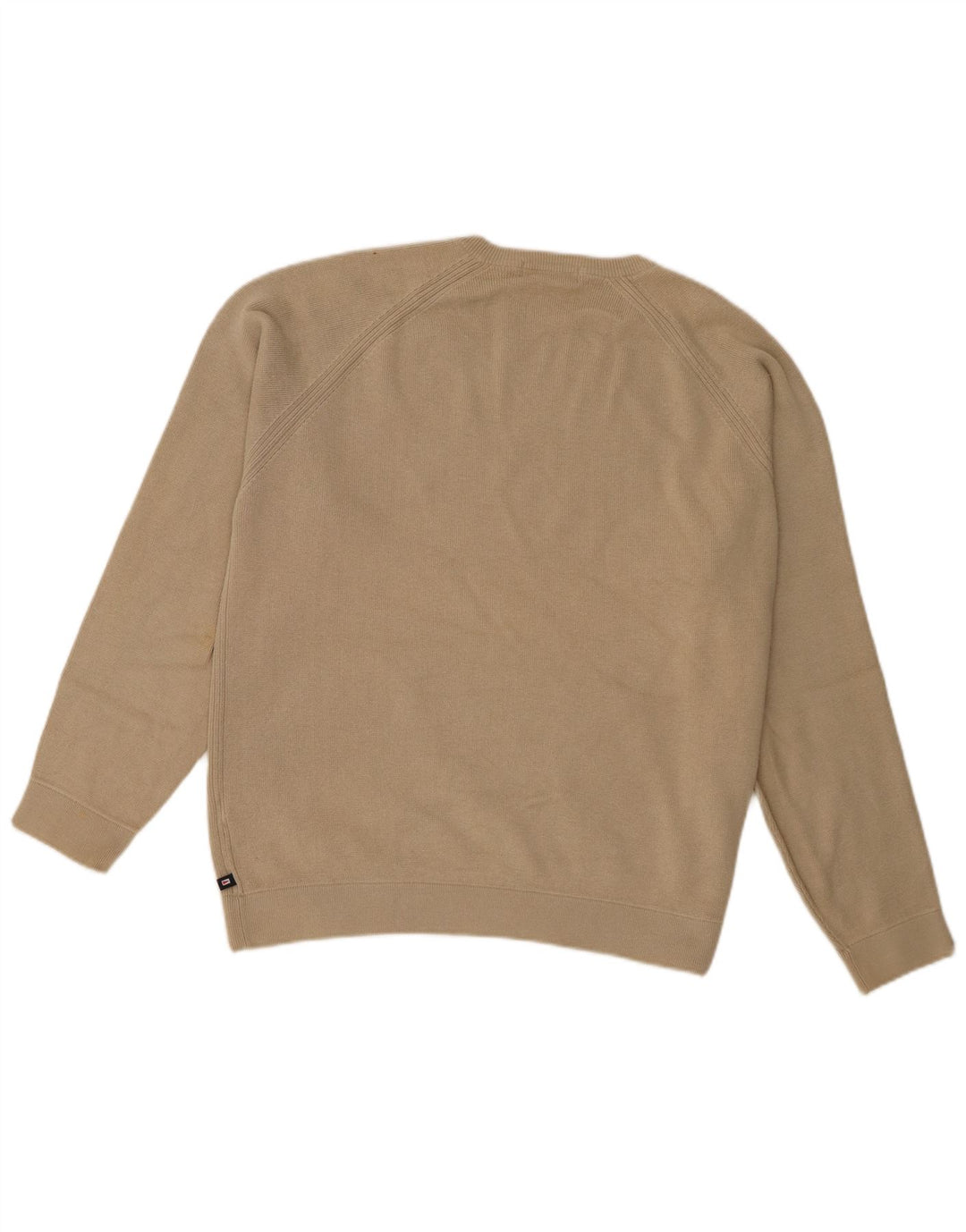 Maglione maglione girocollo da uomo Marks & Spencer in cotone beige medio