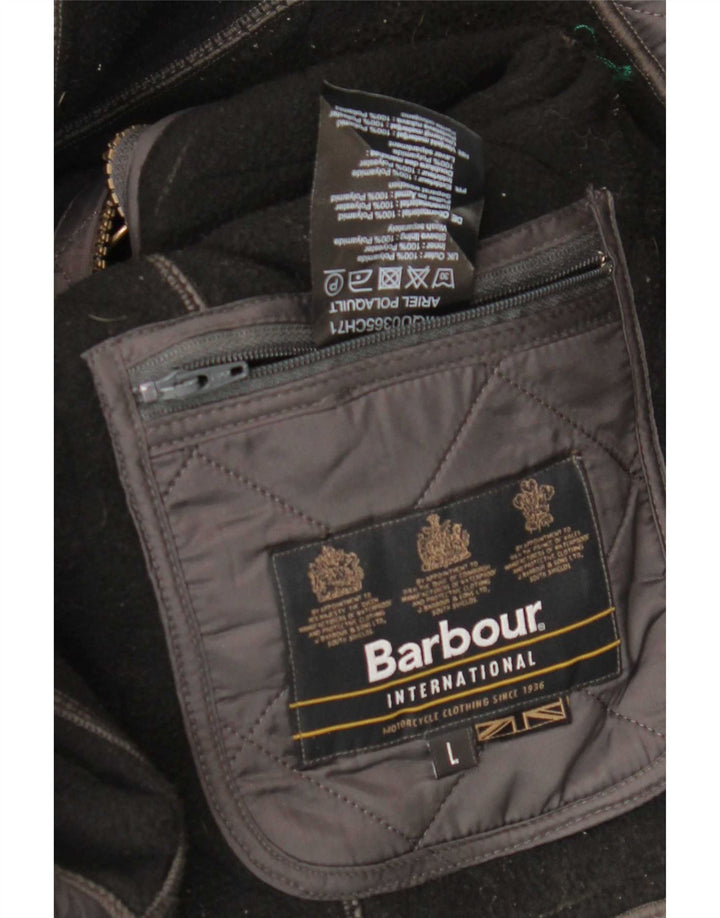Giacca trapuntata da uomo Barbour UK 40 Large in poliammide grigia