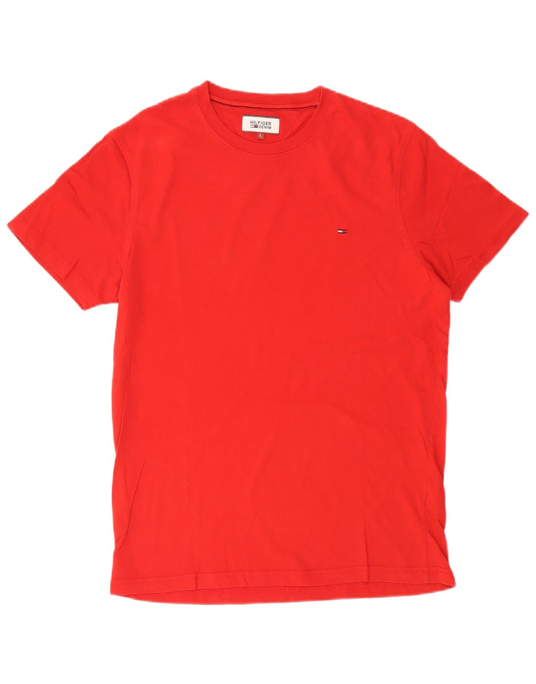 T-shirt da uomo Tommy Hilfiger Top grande in cotone rosso