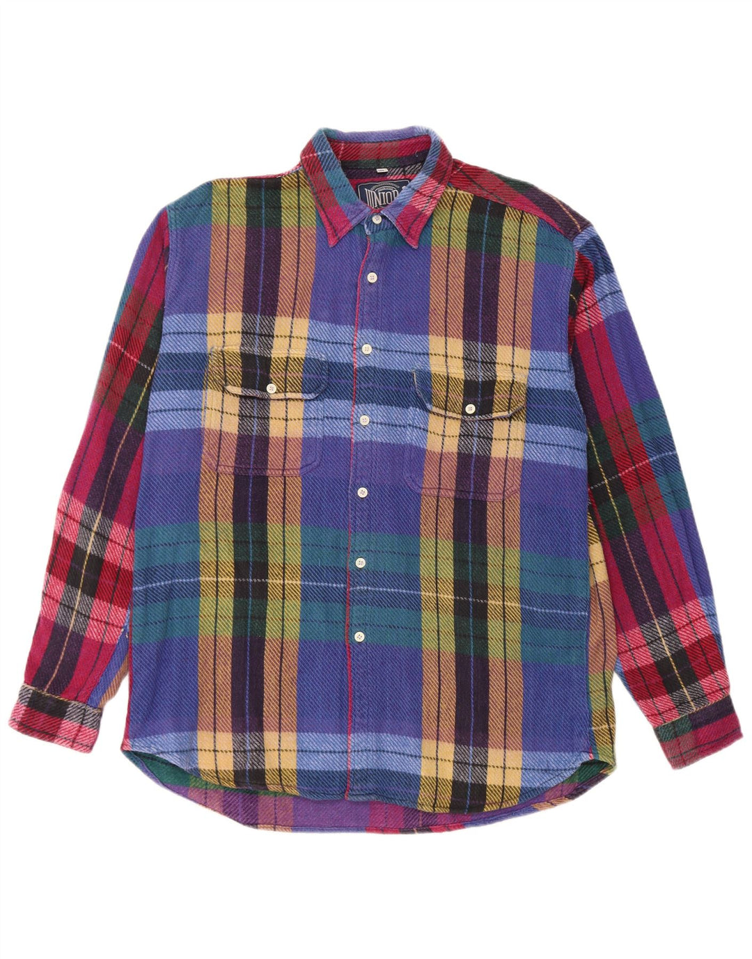 Camicia in flanella da uomo Junior.D XL scozzese multicolore