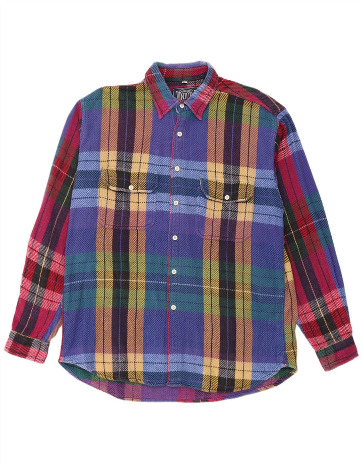 Camicia in flanella da uomo Junior.D XL scozzese multicolore