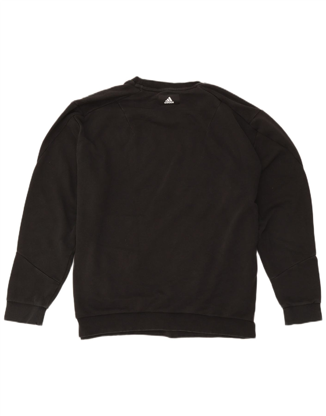 Felpa grafica da uomo Adidas Jumper XL in cotone nero
