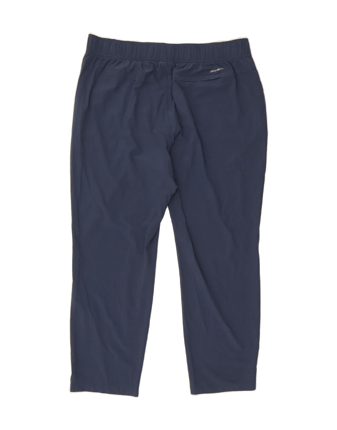 EDDIE BAUER Womens Slim Casual Trousers  XL W38 L28 Navy Blue Polyester Vintage Eddie Bauer and Second-Hand Eddie Bauer from Messina Hembry 