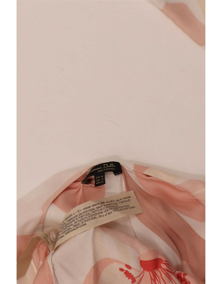 Camicetta a camicia da donna Massimo Dutti EU 42 Grande viscosa floreale bianca