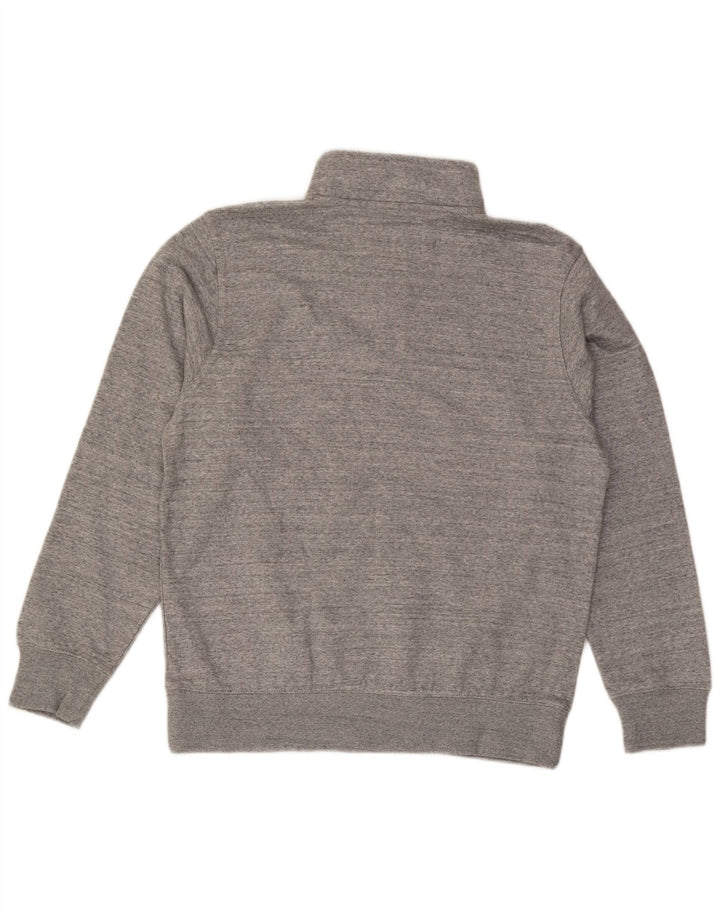 Felpa da uomo Jack Wills con zip e vestibilità classica, maglione grande grigio screziato
