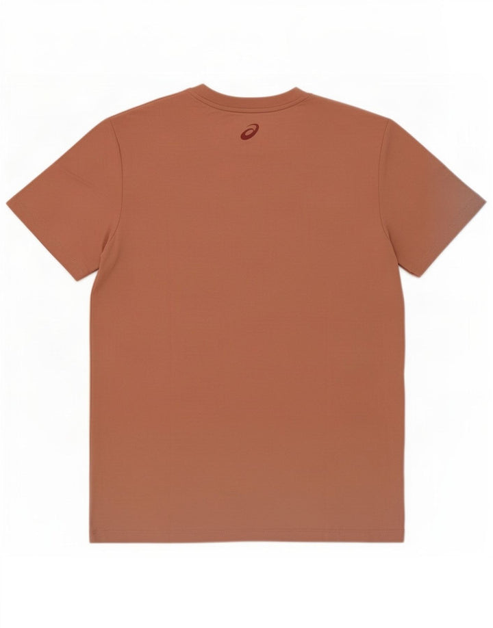 T-shirt grafica da uomo Asics, taglia grande, in cotone marrone