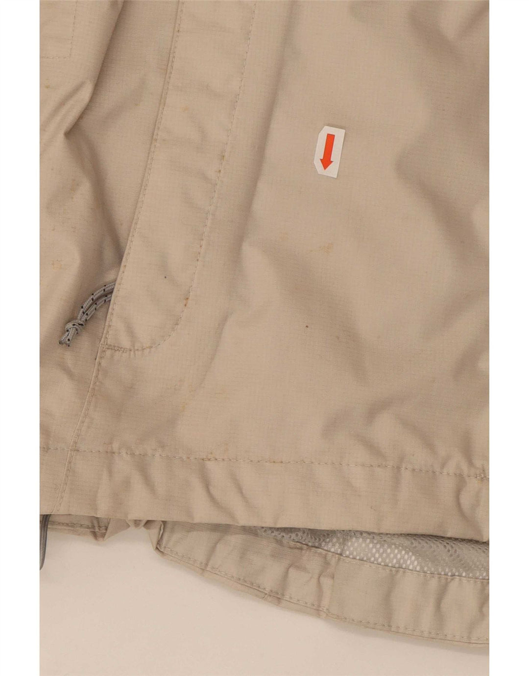 Giacca antipioggia oversize con cappuccio da donna The North Face UK 10 Small Beige Nylon