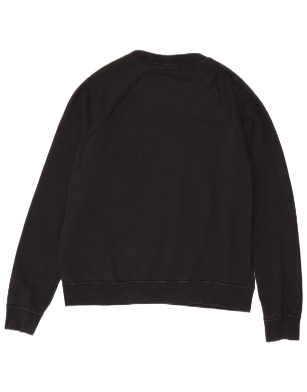 Felpa oversize da donna Nike UK 10 piccola in cotone nero